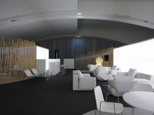 Instalaciones para el “Village” del Open 500 Tenis (Valencia)