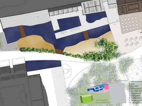 Anteproyecto de Polideportivo con Rocódromo, en Polop (Alicante)